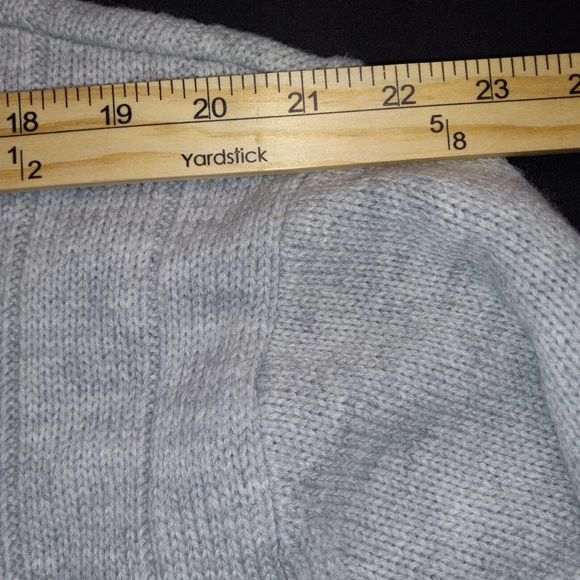 South Pole Mens Size XL Sweater Long Sleeve Gray Red Striped Heavyweight 1/4 Zip - Picture 14 of 16